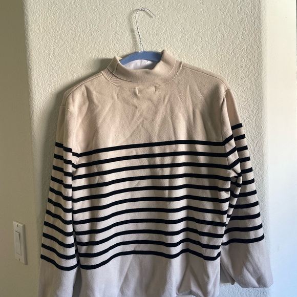 H&M Striped High Neck Sweater (Size XS) - Picture 2 of 5